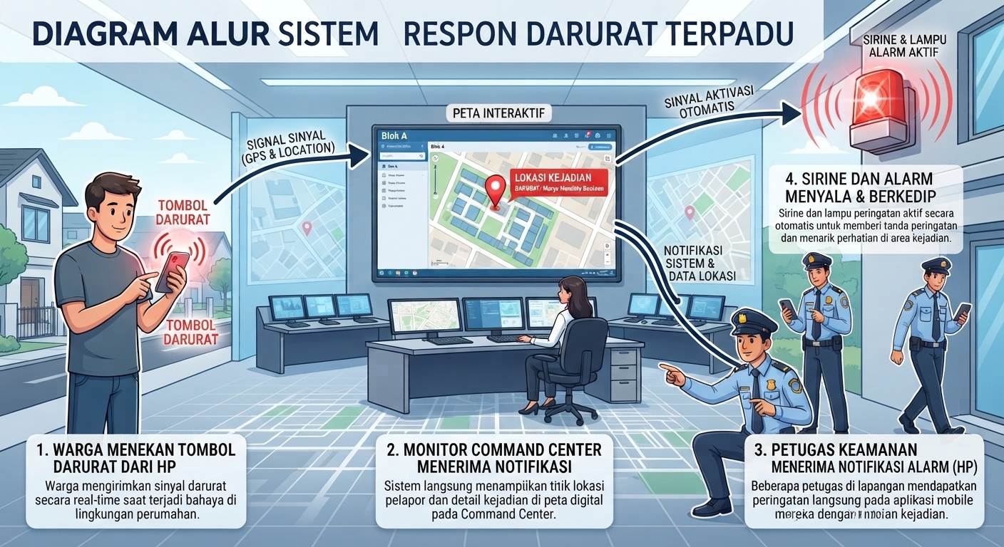 Diagram Simulasi Rute dan Petugas